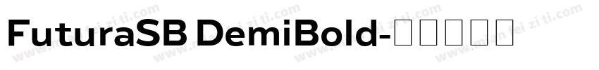 FuturaSB DemiBold字体转换